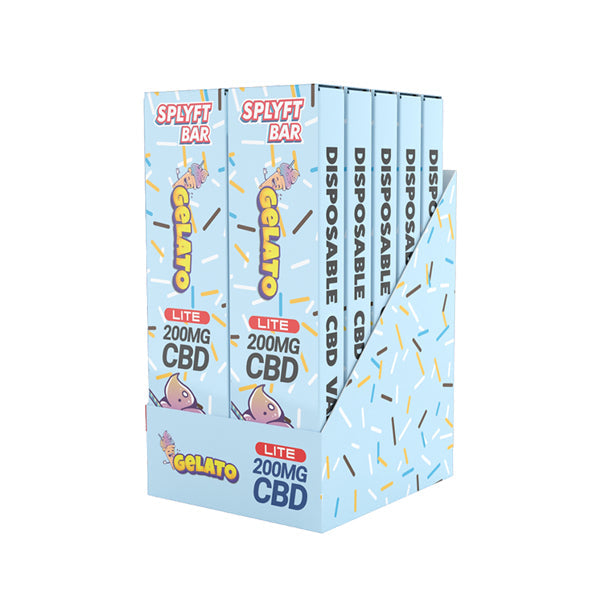 SPLYFT BAR LITE 200mg Full Spectrum CBD Disposable Vape - 12 Flavours | The CBD Hut