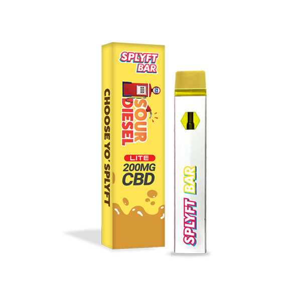 SPLYFT BAR LITE 200mg Full Spectrum CBD Disposable Vape - 12 Flavours | The CBD Hut