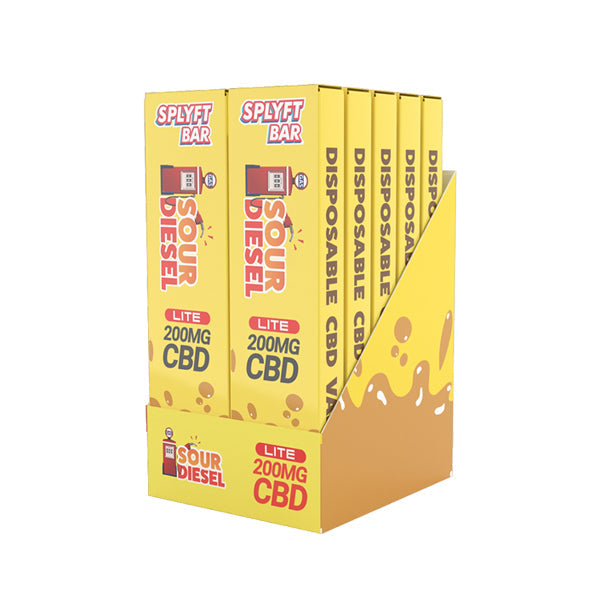 SPLYFT BAR LITE 200mg Full Spectrum CBD Disposable Vape - 12 Flavours | The CBD Hut