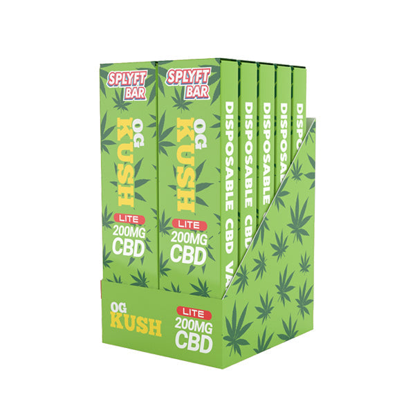 SPLYFT BAR LITE 200mg Full Spectrum CBD Disposable Vape - 12 Flavours | The CBD Hut