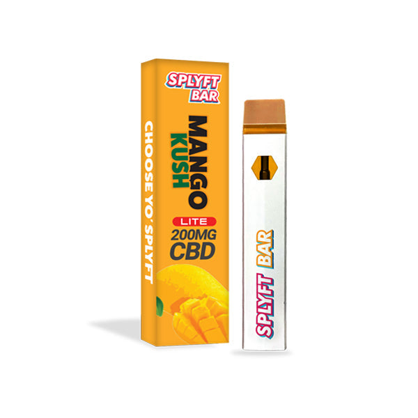 SPLYFT BAR LITE 200mg Full Spectrum CBD Disposable Vape - 12 Flavours | The CBD Hut