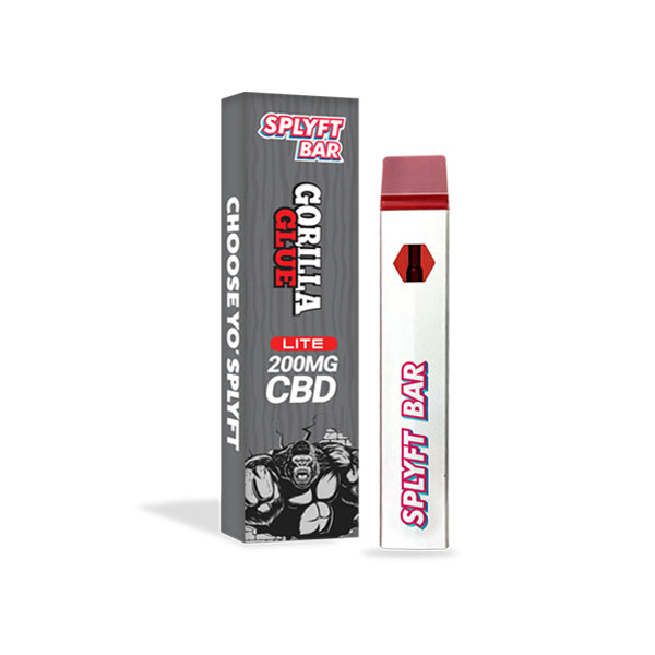 SPLYFT BAR LITE 200mg Full Spectrum CBD Disposable Vape - 12 Flavours | The CBD Hut