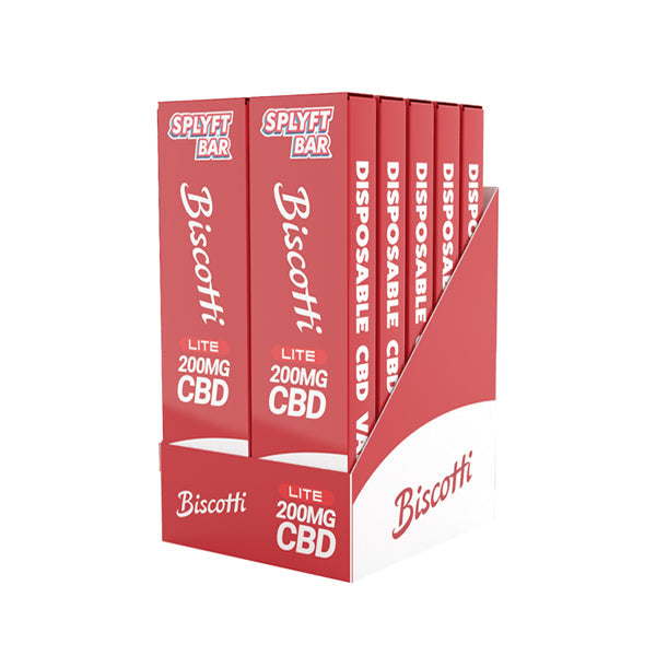 SPLYFT BAR LITE 200mg Full Spectrum CBD Disposable Vape - 12 flavours - The CBD Hut