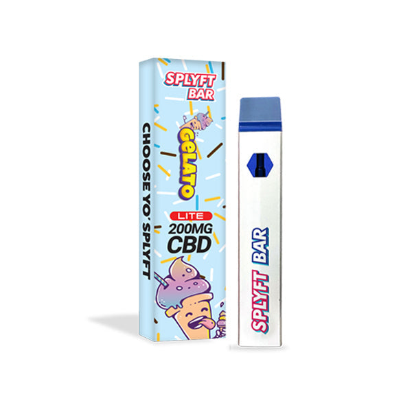 SPLYFT BAR LITE 200mg Full Spectrum CBD Disposable Vape - 12 Flavours | The CBD Hut