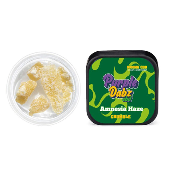 Purple Dabz by Purple Dank 1000mg CBD Crumble - Amnesia Haze (BUY 1 GET 1 FREE) | The CBD Hut