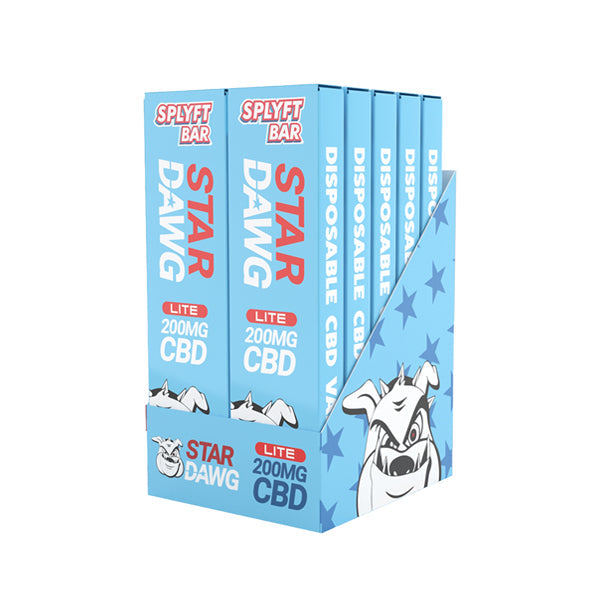 SPLYFT BAR LITE 200mg Full Spectrum CBD Disposable Vape - 12 Flavours | The CBD Hut