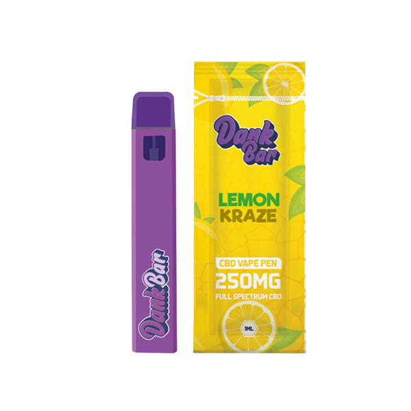 Dank Bar by Purple Dank 250mg Full Spectrum CBD Disposable Vape - 12 Flavours | The CBD Hut
