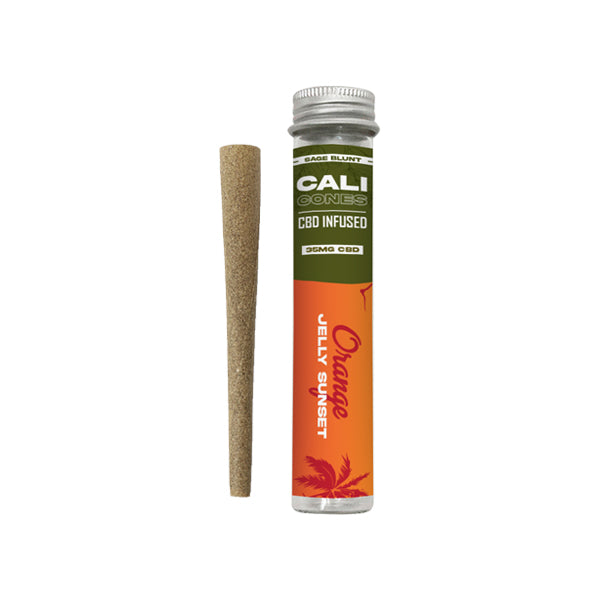 CALI CONES Sage 30mg Full Spectrum CBD Infused Cone - Orange Jelly Sunset | The CBD Hut