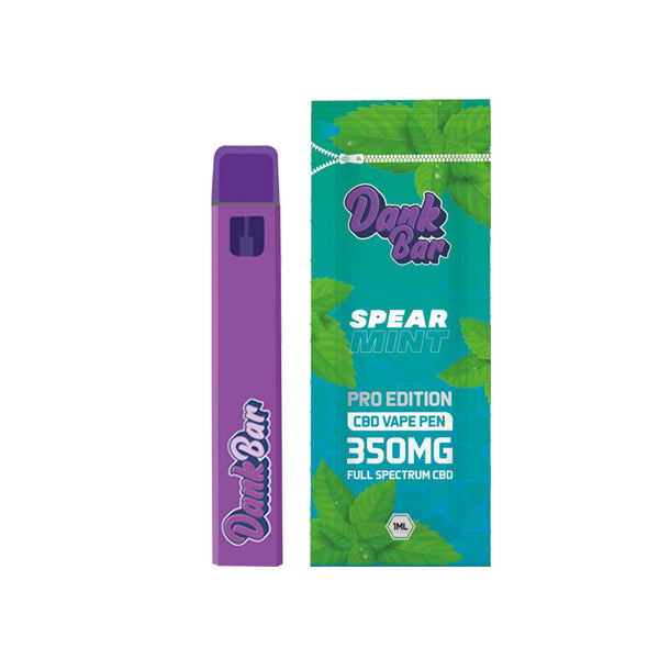 Dank Bar Pro Edition by Purple Dank 350mg Full Spectrum CBD Disposable Vape - 12 Flavours | The CBD Hut