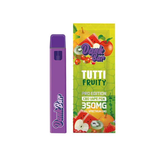 Dank Bar Pro Edition by Purple Dank 350mg Full Spectrum CBD Disposable Vape - 12 Flavours | The CBD Hut