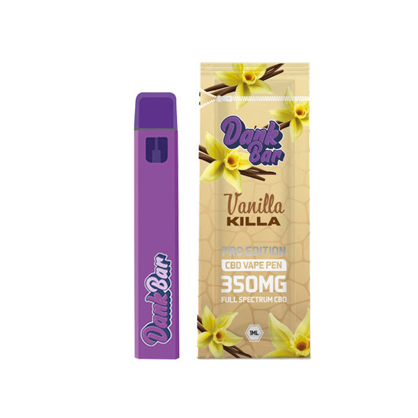 Dank Bar Pro Edition by Purple Dank 350mg Full Spectrum CBD Disposable Vape - 12 Flavours | The CBD Hut