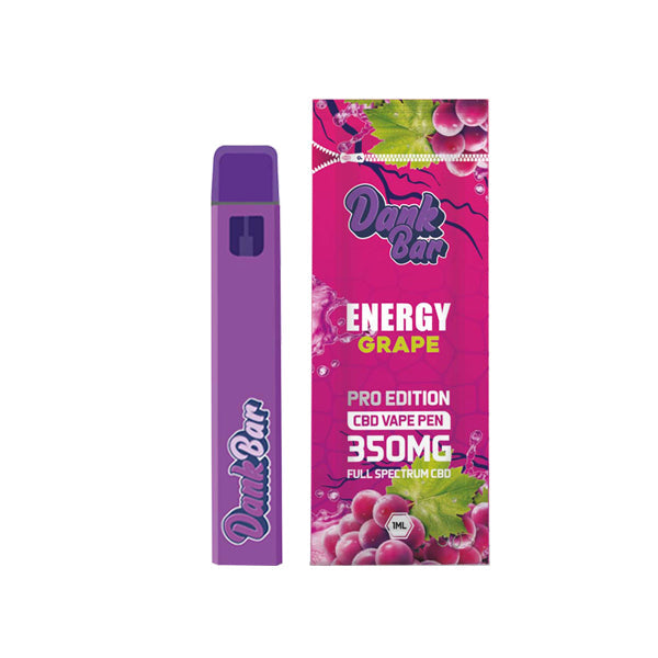 Dank Bar Pro Edition by Purple Dank 350mg Full Spectrum CBD Disposable Vape - 12 Flavours | The CBD Hut