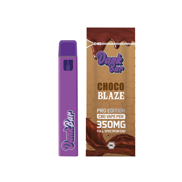 Dank Bar Pro Edition by Purple Dank 350mg Full Spectrum CBD Disposable Vape - 12 Flavours | The CBD Hut