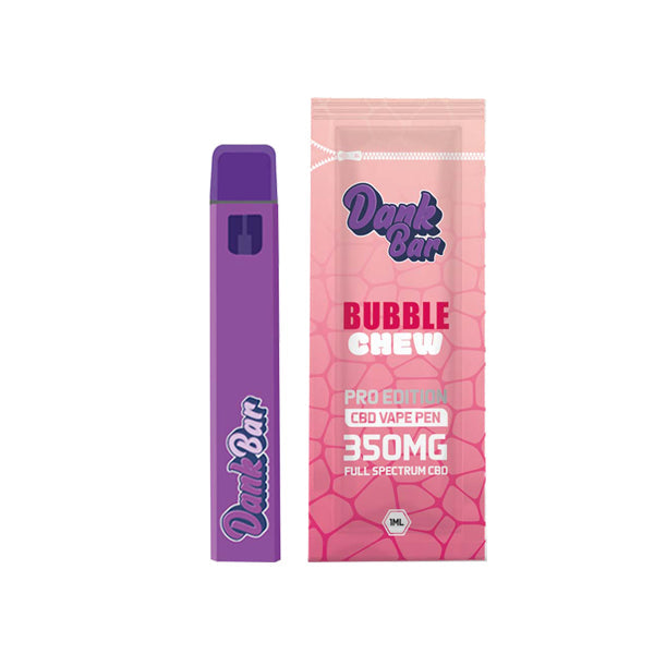 Dank Bar Pro Edition by Purple Dank 350mg Full Spectrum CBD Disposable Vape - 12 Flavours | The CBD Hut