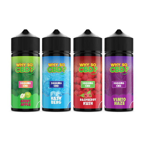 Why So CBD? 3000mg Full Spectrum CBD E-liquid - 120ml | The CBD Hut