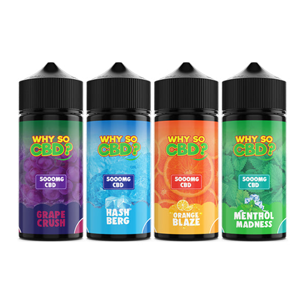 Why So CBD? 5000mg Full Spectrum CBD E-liquid - 120ml | The CBD Hut