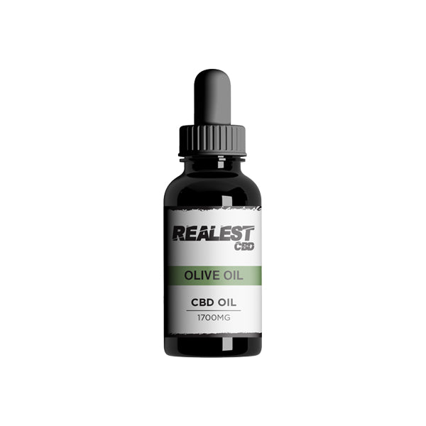 Realest CBD 1700mg Broad Spectrum CBD Olive Oil - 30ml (BUY 1 GET 1 FREE) | The CBD Hut