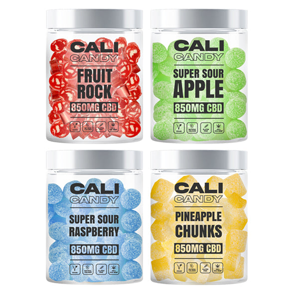 CALI CANDY 850mg CBD Vegan Sweets (Small) - 10 Flavours - The CBD Hut
