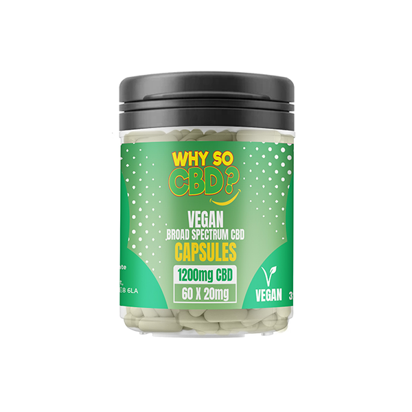 Why So CBD? 1200mg CBD Vegan Capsules - 60 Caps | The CBD Hut