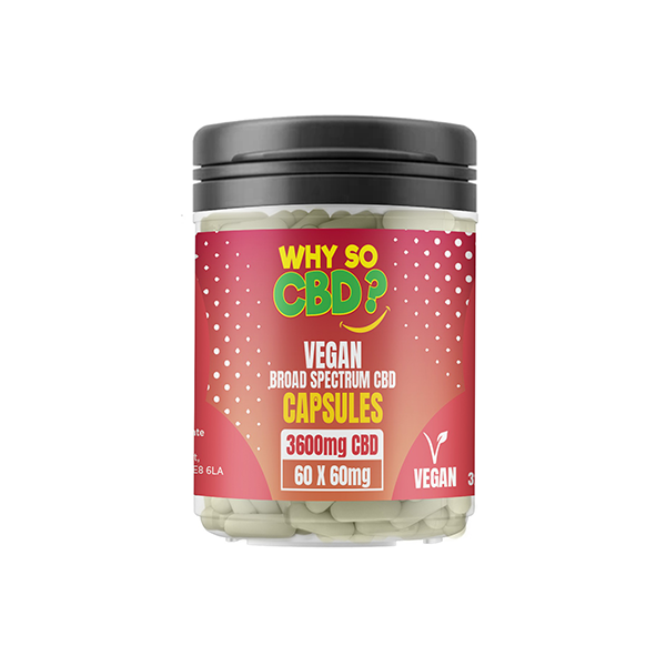 Why So CBD? 3600mg CBD Vegan Capsules - 60 Caps | The CBD Hut