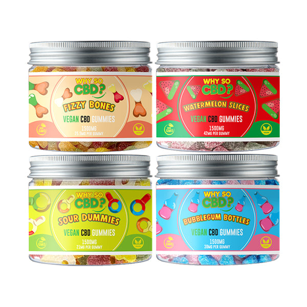 Why So CBD? 1500mg Broad Spectrum CBD Small Gummies - 11 Flavours | The CBD Hut