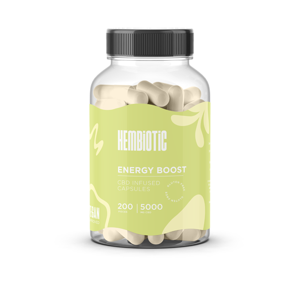 Hembiotic 5000mg Bulk Functional CBD Capsules - 200 Caps | The CBD Hut