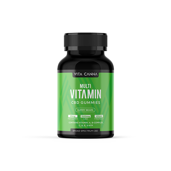 Vita Canna 1500mg Functional Broad Spectrum CBD Gummy Bears - 75 Pieces | The CBD Hut