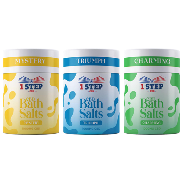 1 Step CBD 1000mg Bath Salts - 500g (BUY 1 GET 1 FREE) | The CBD Hut