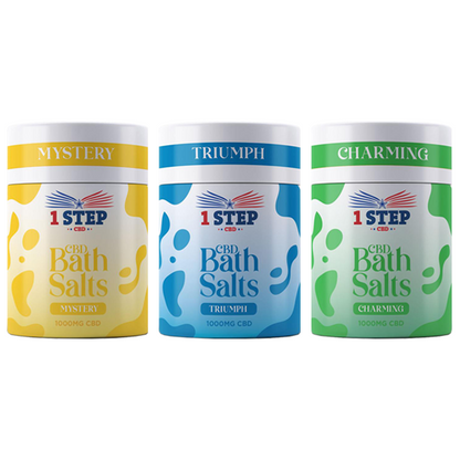 1 Step CBD 1000mg Bath Salts - 500g (BUY 1 GET 1 FREE) | The CBD Hut