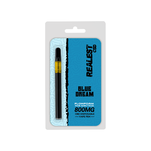 Realest CBD 800mg Flowform Wide Spectrum CBD Disposable Vape Pen 170 Puffs (BUY 1 GET 1 FREE) - The CBD Hut