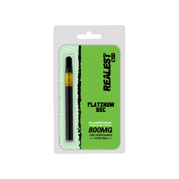 Realest CBD 800mg Flowform Wide Spectrum CBD Disposable Vape Pen 170 Puffs (BUY 1 GET 1 FREE) - The CBD Hut