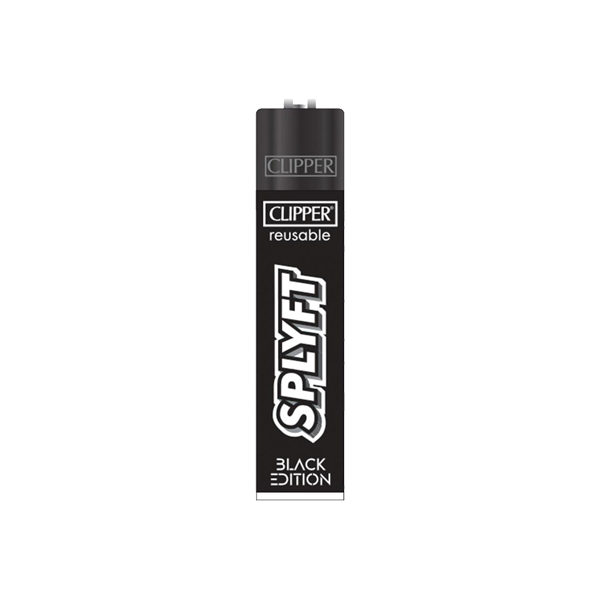 Clipper SPLYFT Black Classic Refillable Large Lighter - 1x | The CBD Hut