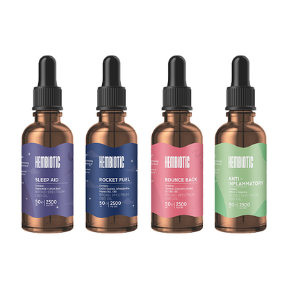 Hembiotic 2500mg Broad-Spectrum Bulk Functional CBD Oil - 50ml | The CBD Hut
