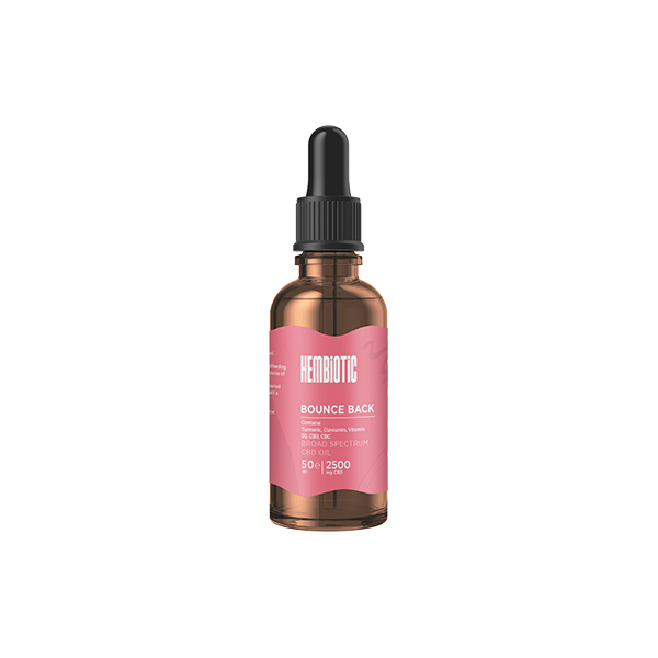 Hembiotic 2500mg Broad-Spectrum Bulk Functional CBD Oil - 50ml | The CBD Hut