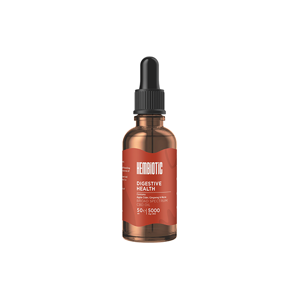 Hembiotic 5000mg Broad-Spectrum Bulk Functional CBD Oil - 50ml | The CBD Hut