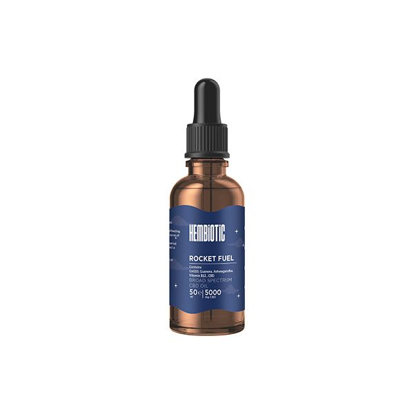 Hembiotic 5000mg Broad-Spectrum Bulk Functional CBD Oil - 50ml | The CBD Hut