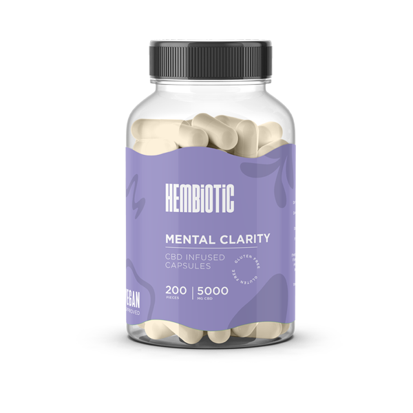 Hembiotic 5000mg Bulk Functional CBD Capsules - 200 Caps | The CBD Hut