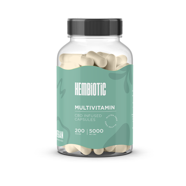 Hembiotic 5000mg Bulk Functional CBD Capsules - 200 Caps | The CBD Hut