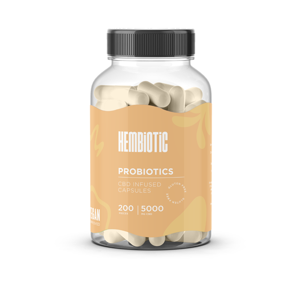 Hembiotic 5000mg Bulk Functional CBD Capsules - 200 Caps | The CBD Hut