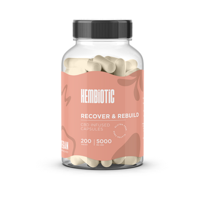 Hembiotic 5000mg Bulk Functional CBD Capsules - 200 Caps | The CBD Hut