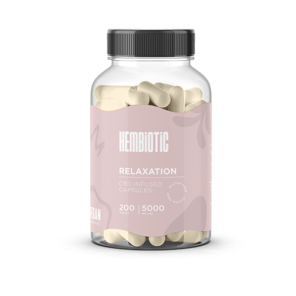 Hembiotic 5000mg Bulk Functional CBD Capsules - 200 Caps | The CBD Hut