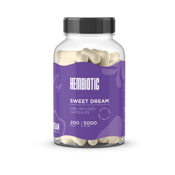 Hembiotic 5000mg Bulk Functional CBD Capsules - 200 Caps | The CBD Hut