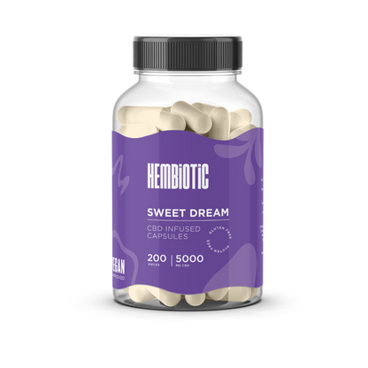 Hembiotic 5000mg Bulk Functional CBD Capsules - 200 Caps | The CBD Hut