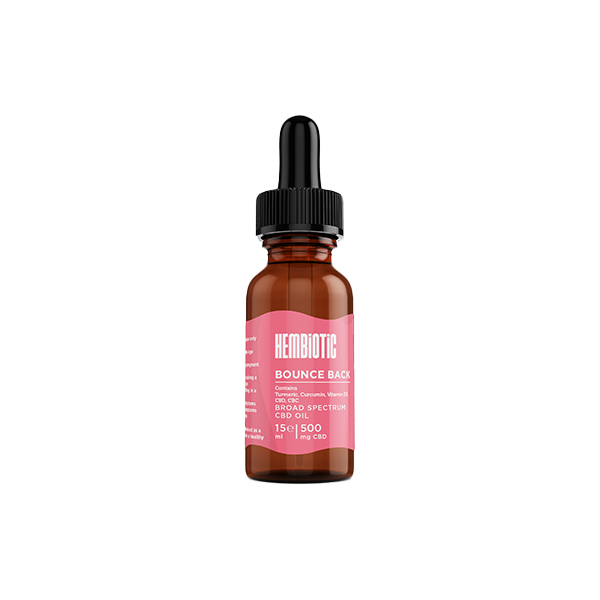 Hembiotic 500mg Broad-Spectrum Functional CBD Oil - 15ml | The CBD Hut