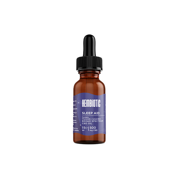 Hembiotic 500mg Broad-Spectrum Functional CBD Oil - 15ml | The CBD Hut