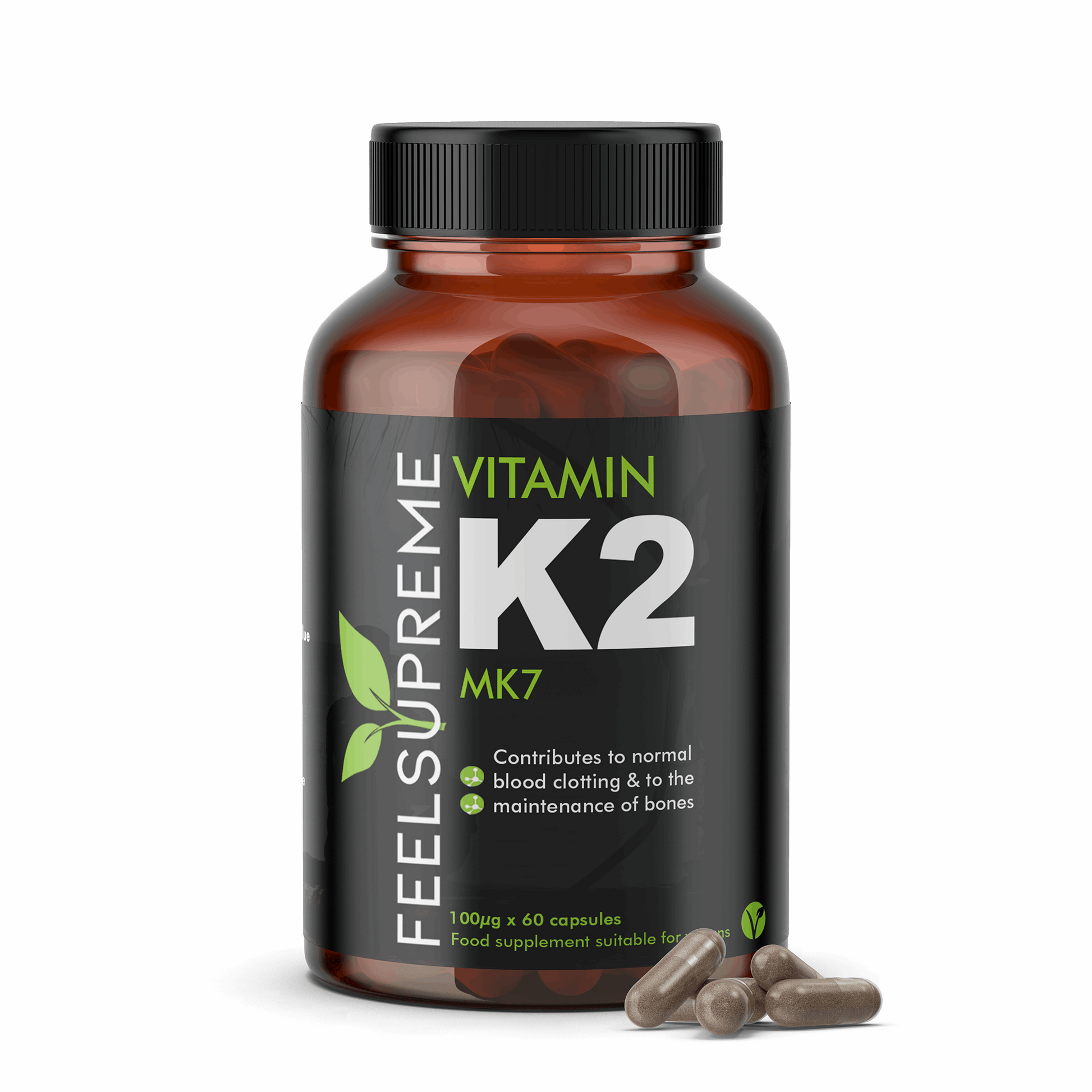 Feel Supreme Vitamin K2 MK7 Capsules bottle - 1 Bottle