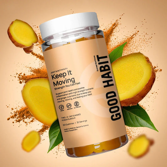 Evolved 'Keep It Moving' Turmeric and Ginger Gummies - 60 Pieces