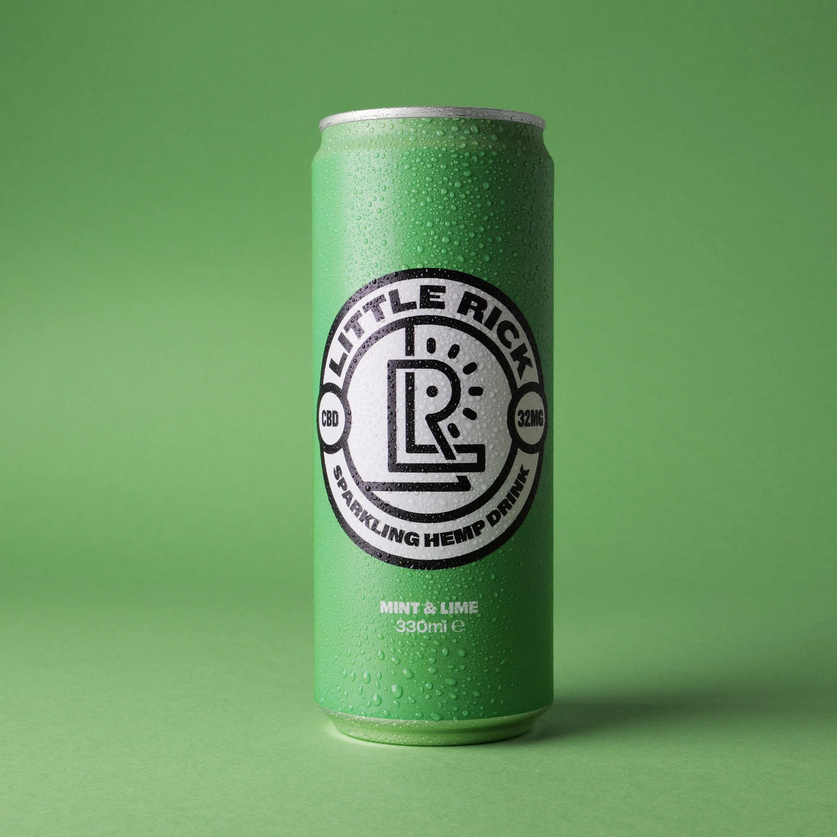 Little Rick Mint & Lime CBD Drink three-can pack with 32mg CBD per can