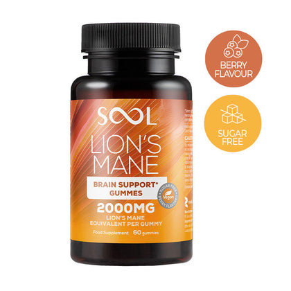 SOOL Lion’s Mane Mushroom Gummies Berry – 60