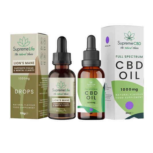 Supreme CBD Oil with Free Lion's Mane Drops